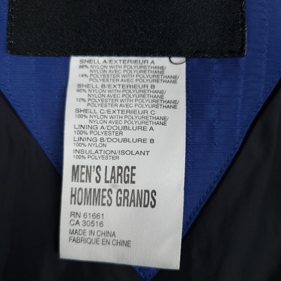 Vintage 90s The North Face Jacket Mens Large Blue Black Extreme Light Hooded Ski - Picture 16 of 16